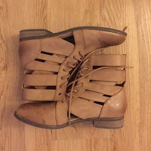 Forever 21 Cut Out Ankle Boots