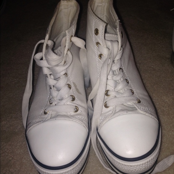 BDG high top heeled sneakers