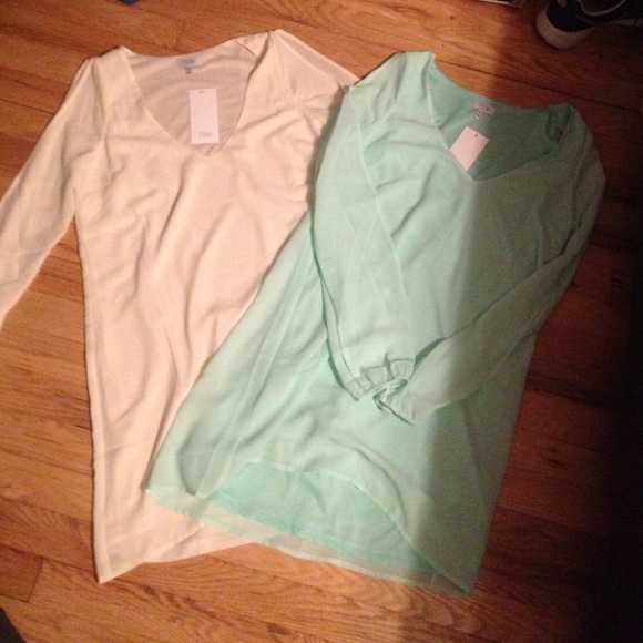 Off white and mint TOBI dresses