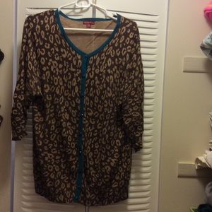 Leopard Print 🐆 Fiitted Cardigan