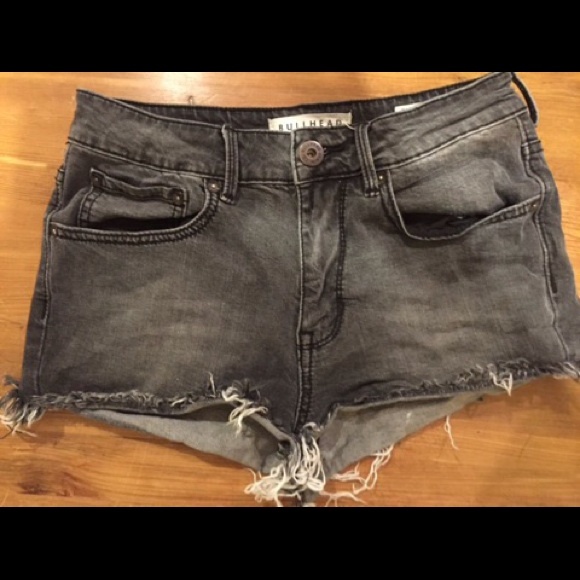 Grey distressed pacsun shorts