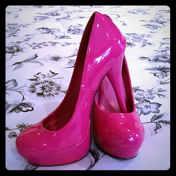Hot pink heels