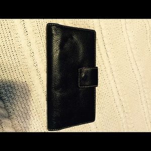 Black leather wallet