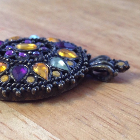 Boho-Chic Antique-Bronze Pendant - Picture 4 of 4
