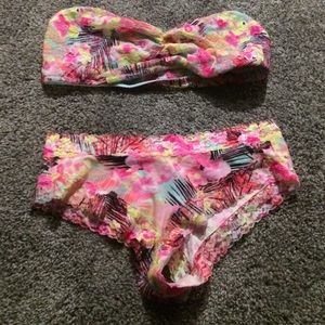VS PINK Bandeau and matching panties