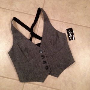 NWT grey vest