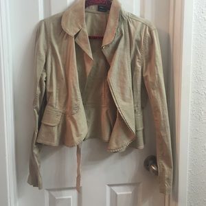 BCBG beige pinstripe blazer!!!