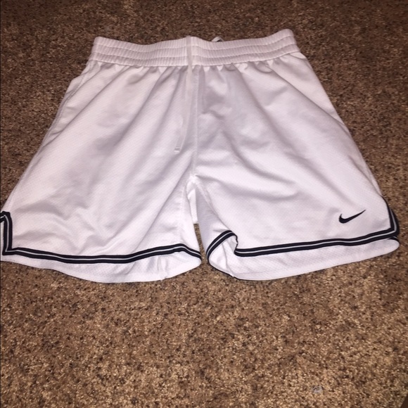 White Nike shorts