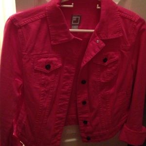Pink denim jacket from jcp
