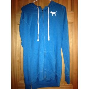 Oversize VS Pink Zip Up Hoodie