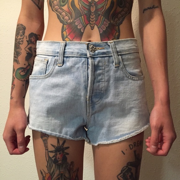 High waisted denim