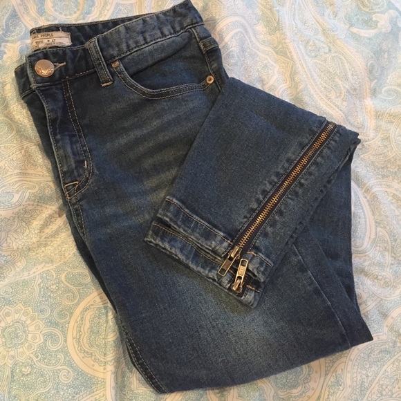 Free people ankle zip jeans
