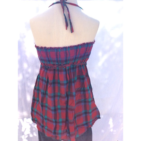 Forever 21 Plaid Halter Top - Picture 3 of 4