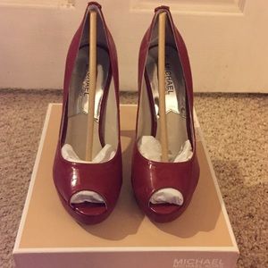 Michael Kors York Platform Red