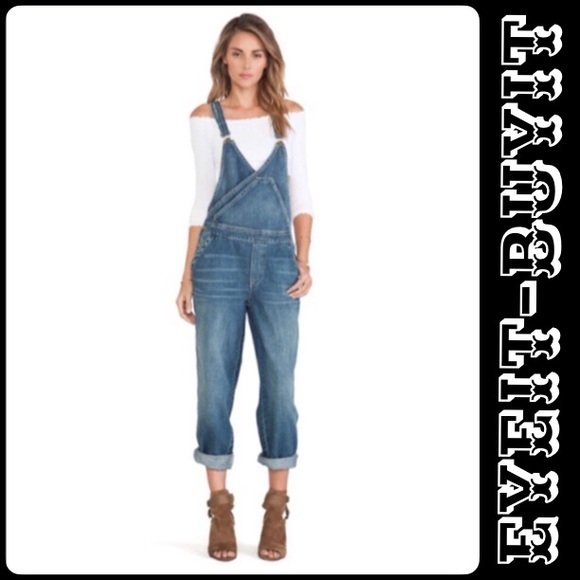 Free People Denim - Free People Surplice Overalls