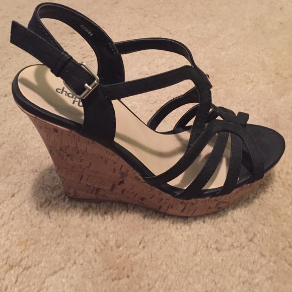 Black Charlotte Russe wedges - Picture 2 of 3