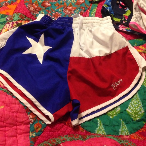 Texas flag Tyler's shorts