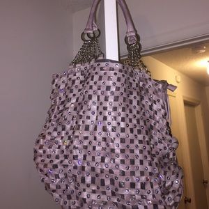 Blue Elegance Purple Bag with Swarovski crystals!!