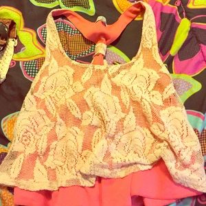 Cute floral crop top