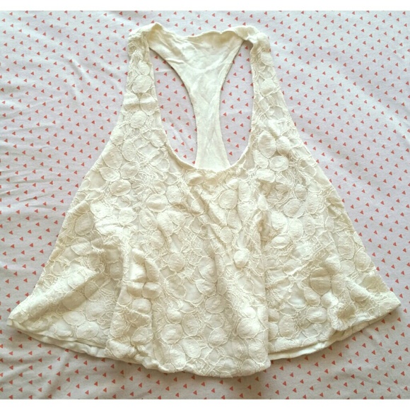 ✔[ SOLD ] Lace crop top
