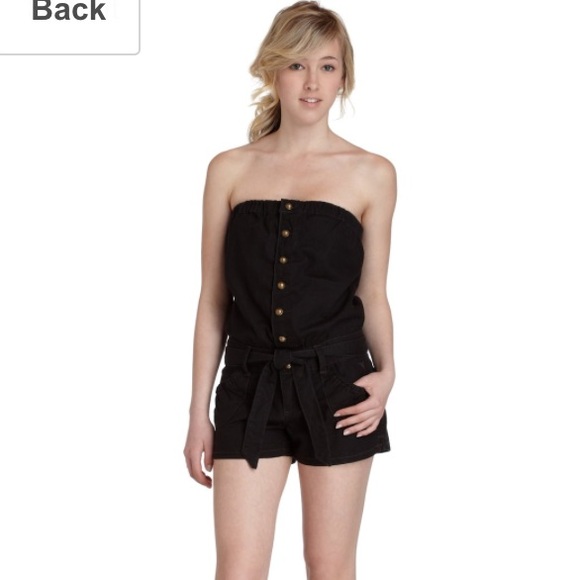 Beautiful strapless olive grey romper BNWT!