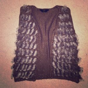 Faux fur vest