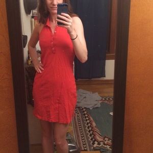 Ralph Lauren Pink polo halter dress (size S)