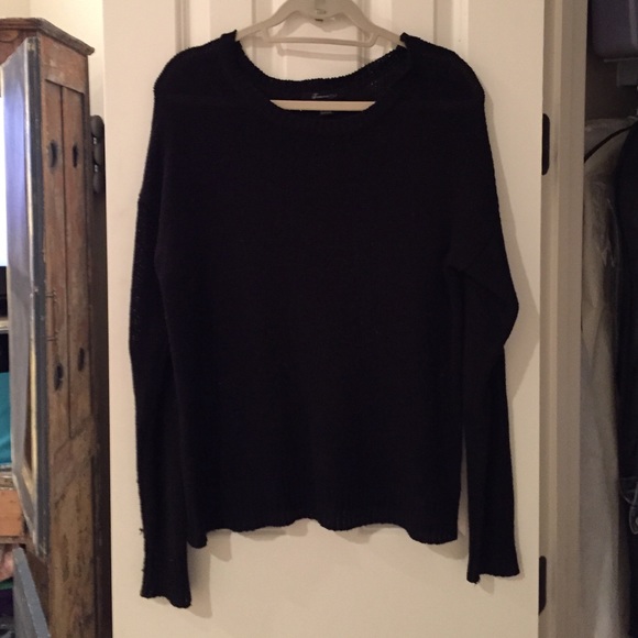 Black oversized sweater