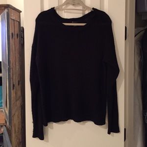 Black oversized sweater