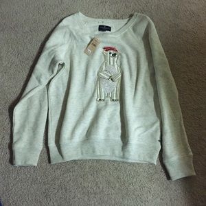 American Eagle Christmas polar bear sweatshirt