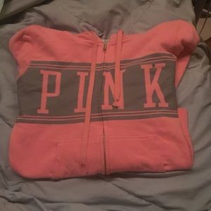 VS pink zip up