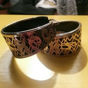 'sexy' silver thick hoop earrings