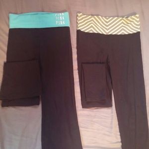 Two pairs of Victoria Secret Yoga pants