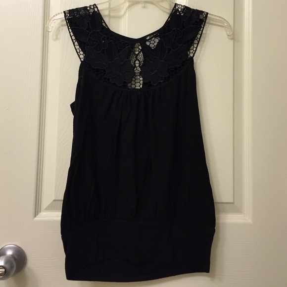 Black lace top
