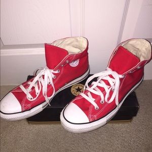Converse all star high top RED&WHITE