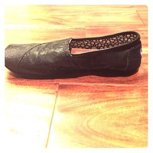 Black Sparkle Toms