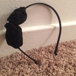 Black Rose J Crew Headband