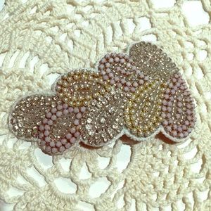 Anthropologie Beaded Vintage-style Hairclip