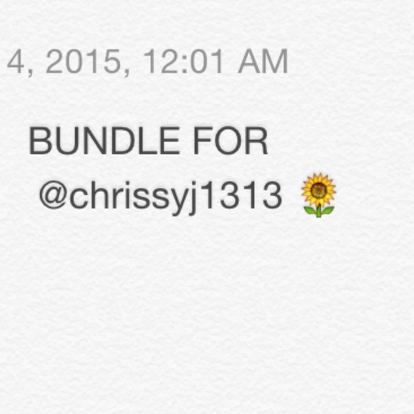 BUNDLE FOR @chrissyj1313 🌻