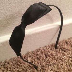 J Crew Black Bow Headband