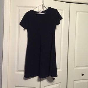 Short Sleeve Black Dress