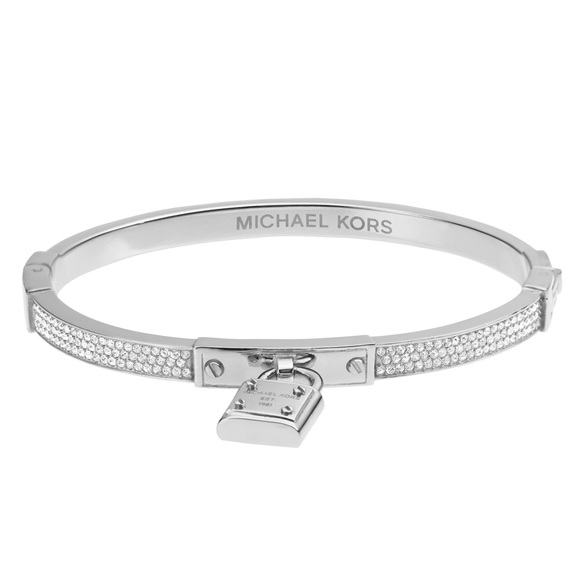 Michael Kors Padlock Silver-Tone Bracelet