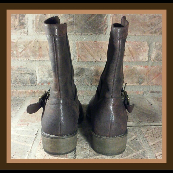 Style & Co. Brown Moto Boots - Picture 3 of 4