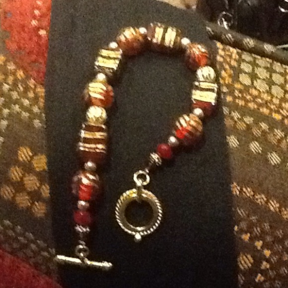Red/Gold Bracelet - Picture 2 of 3