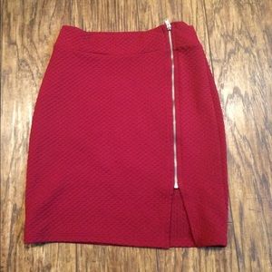 Burgundy Skirt