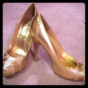 Gold heels