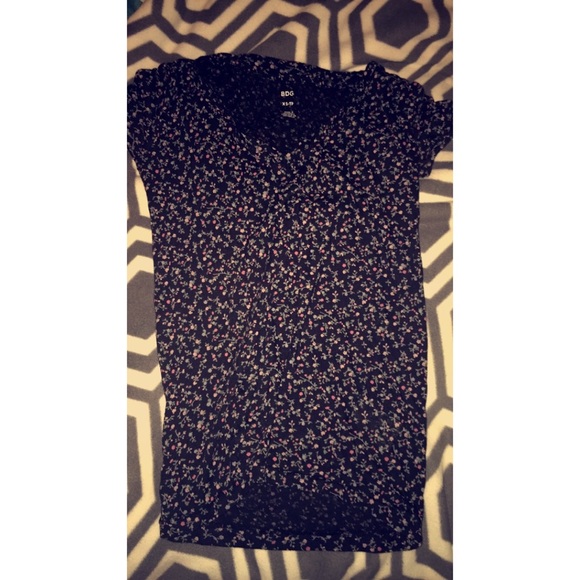 floral v neck
