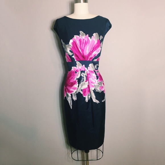 SD Original Dresses & Skirts - Navy Flower Patterned Dress