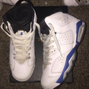 Sport blue Jordan 6s
