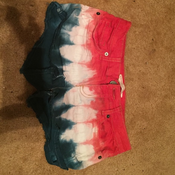 Red white and blue shorts